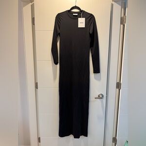 Minimum Elegant Black Long Sleeve Dress